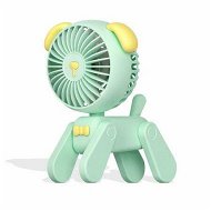 Detailed information about the product 7 inch Small Desk Fan USB Rechargeable Battery Foldable Fan for Grils Women with 3 Speeds Strong Wind for Home Office Outdoor Travel - Green