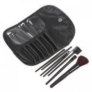 Detailed information about the product 7-Piece Makeup Brush Set + Black Pouch Bag