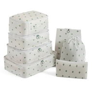 Detailed information about the product 7 PCS Set Packing Cubes Travel Cubes for Suitcases Lightweight Luggage Packing Orginzers Cactus Pattern