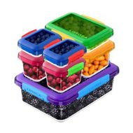 Detailed information about the product 7 Piece Fruit Vegetable Storage Box Set Sealing And Leak Proof Dishwasher Microwave Safe