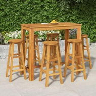 Detailed information about the product 7 Piece Garden Bar Set Solid Wood Acacia