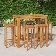 Detailed information about the product 7 Piece Garden Bar Set Solid Wood Acacia