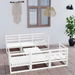 7 Piece Garden Lounge Set White Solid Pinewood. Available at Crazy Sales for $419.95