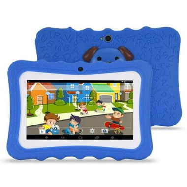 7 Tablet Computer for Kids 2+16G Android Tablet Front Rear Camera Tablet Kids Early Education Learning Machine Parent-Child Gift, Blue