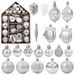 70 Pcs Christmas Tree Balls Ornaments Set Assorted Xmas Hanging Ornaments Balls with Hanging Loop for Christmas Tree, Silver. Available at Crazy Sales for $29.95