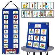 Detailed information about the product 70 Schedule Cards Kids Visual Schedule Calendar Daily Work Planner Encourages Independence
