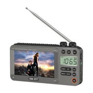Detailed information about the product 720p 4.3 inch Screen AM FM SW Movie Video Radio with Bluetooth, Rechargeable Pocket Digital Movie Video Player Radio for Travel Gifts