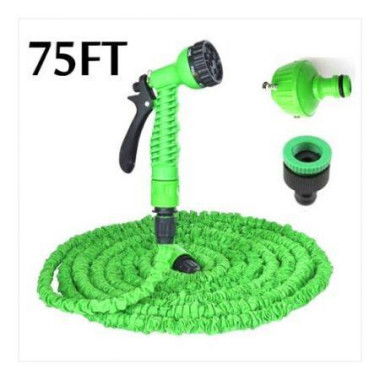 75FT Ultralight Flexible 3X Expandable Garden Magic Water Hose Pipe Green