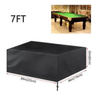 Detailed information about the product 7FT Outdoor Pool Snooker Billiard Table Cover Polyester Waterproof Dust Cap