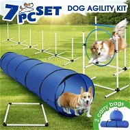 Detailed information about the product 7PCS Dog Agility Equipment Obstacle Course Pet Training High Tire Hurdle Jump Exercise Supplies Sports Tunnel Weave Pole Pause Box With Bags