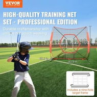 Detailed information about the product 7x7 ft Baseball Softball Practice Net Portable Baseball Training Net for Hitting Batting Catching Pitching Backstop Baseball Equipment