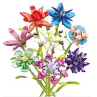 Detailed information about the product 8 in 1 Childrens Educational Flower Building Blocks Compatible With Major Brick For Endless Garden Combos Suitable for Children Aged 3 And Up