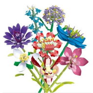 Detailed information about the product 8 in 1 Childrens Educational Flower Building Blocks Compatible With Major Brick For Endless Garden Combos Suitable for Children Aged 3 And Up