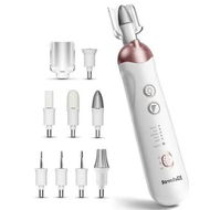 Detailed information about the product 8-in-1 Cordless Electric Nail File and Pedicure Set: 5 Speeds Manicure and Toe Nail Grinder Kit for Thick Nails