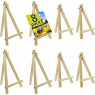 Detailed information about the product 8 Pack 24cm Wood Easels Tripod Painting Easels for Art Crafts,Portable Canvas Holders