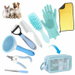 8-Pack Pet Grooming Kit, Self-Cleaning Brush Nail Clipper Grooming Glove Flea Comb, Complete Grooming Tools for Dog Cat Rabbit Long & Short Haired Pets. Available at Crazy Sales for $29.99