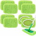 8 Pack Reusable Mop Replacement Pads Compatible with Swiffer Sweeper Microfiber Chenille Washable Mop Pads Dry Wet Sweeping Mopping Cloths(Green). Available at Crazy Sales for $14.99