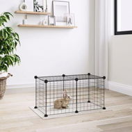 Detailed information about the product 8-Panel Pet Cage Black 35x35 cm Steel