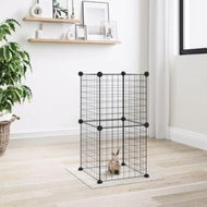 Detailed information about the product 8-Panel Pet Cage Black 35x35 cm Steel