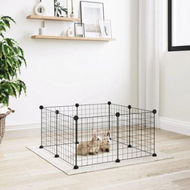 Detailed information about the product 8-Panel Pet Cage Black 35x35 cm Steel