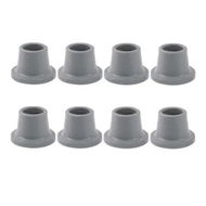 Detailed information about the product 8 PCS 1-1/8 Inch Inner Diameter Replacement Shower Chair Feet Non Skid Rubber Suction Cup Metal Insert Reinforcement Safety Support Accessories