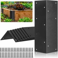 Detailed information about the product 8 Pcs Raised Garden Bed Corner Brackets for 12''-24'' Flower Vegetable Furniture Planter Wood Garden Bed Box,Brackets Decorative with Screws