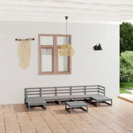 Detailed information about the product 8 Piece Garden Lounge Set Solid Pinewood