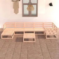 Detailed information about the product 8 Piece Garden Lounge Set Solid Pinewood