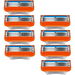 8-Piece Razor Blade Refills for Gillette Fusion 5 in Orange New Version. Available at Crazy Sales for $9.99