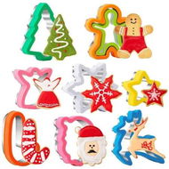 Detailed information about the product 8 Pieces Christmas Cookie Sandwich Cutters,Comfortable Grip Christmas Cookie Cutters,Baking Molds and Party Decoration Supplies