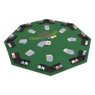 Detailed information about the product 8-Player Folding Poker Tabletop 2 Fold Octagonal Green