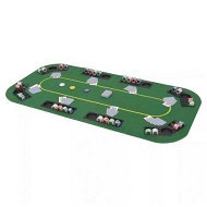 Detailed information about the product 8-Player Folding Poker Tabletop 4 Fold Rectangular Green