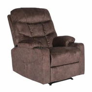 Detailed information about the product 8-Point Electric Massage Recliner Chair - Leathaire Lounge Sofa Armchair AVERY BROWN