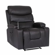Detailed information about the product 8-Point Electric Massage Recliner Chair - PU Leather Electric Lounge Sofa Armchair HARLOW BROWN