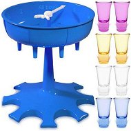 Detailed information about the product 8 Shot Glass Dispenser And Holder Drink Dispenser Cocktail Dispenser Shot Glass Holder For Parties And Bars Shot Dispenser With 8 Colorful Glasses (Blue)