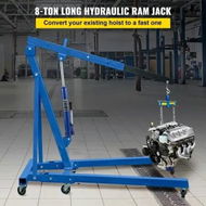 Detailed information about the product 8-Ton Hydraulic Long Ram Jack Manual Single Pump Engine Lift Cherry Picker