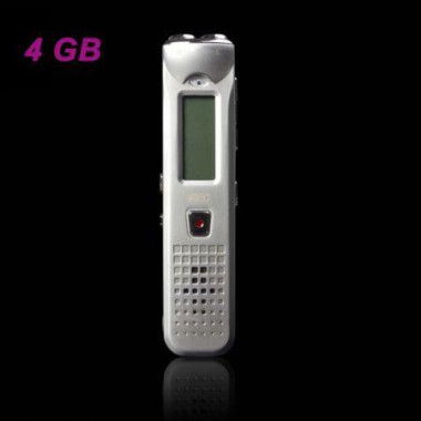 808 Digital Voice Recorder Dictaphone Phone Record MP3 - Silver (4GB)