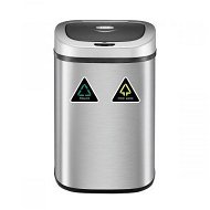 Detailed information about the product 80L Dual Automatic Motion Sensor Kitchen Rubbish Bin Touchless Waste Trash Bin Stainless Steel