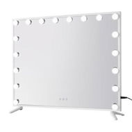 Detailed information about the product 80x65cm Embellir Makeup Mirror Hollywood Vanity with LED Light White Frame