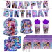 82 Pcs Kpop Birthday Decorations Kpop Party Plates Cups Knives Forks Spoons K-pop Party Supplies for Music Movie Theme Parties Supplies Serve 10 Guests. Available at Crazy Sales for $19.95
