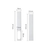 Detailed information about the product 84-120cm Two adjustable 67.5 to 120cm in length and 10cm wide without connectors fitting into 13cm flat Window Air Conditioner Vent Kit