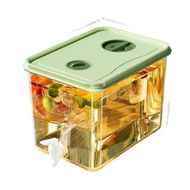 Detailed information about the product 8.6L Green Large Capacity Refrigerator Cold Water Dispenser With Faucet Filter Fruit Tea Juice Beverage Container Household Ice Water Pitcher