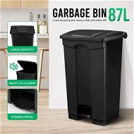 Detailed information about the product 87L Rubbish Trash Bin Kitchen Dustbin Garbage Waste Recycling Compost Can Pedal Black Large Plastic For Garden Home Office