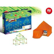 Detailed information about the product 88 Pcs Glow in The Dark Fort Building Kit,Creative Indoor & Outdoor Play Tent and Tunnel Toys for 5-10 Year Old Boys & Girls,STEM Building Toy Gifts