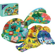 Detailed information about the product 88 Pcs Jigsaw Puzzles Colorful Fun Animal Shaped Puzzle Learning Educational Toys Gifts Games For Age 3+ (Rabbit)