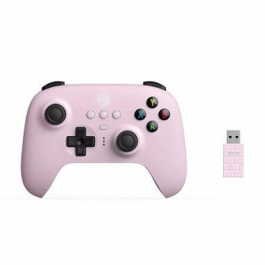 8BitDo Ultimate 2.4G Wireless Controller With Charging Dock 2.4G Controller For PC Android Steam Deck IPhone IPad MacOS And Apple TV (Pastel Pink)