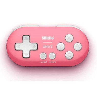 8BitDo Zero 2 Bluetooth Keychain-Sized Mini Controller For Nintendo Switch Windows Android And MacOS (Pink Edition)