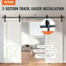 8FT Sliding Barn Door Hardware Closet Track Kit for Double Doors J Hanger. Available at Crazy Sales for $199.95