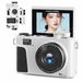 8K Digital Camera for Photography,88MP WiFi Vlogging Camera,UHD Auto Focus Video Camera with 3inch 180 Rotating Screen,18x Zoom,Flash,18 Filters White. Available at Crazy Sales for $159.99