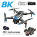 8K Dual Camera Drone 2.4G Brushless Optical Flow Obstacle Avoidance Aerial Photography Drone Color Silver And Blue. Available at Crazy Sales for $69.99